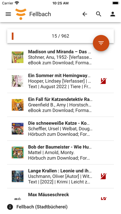 mobilOPAC YourBib Screenshots
