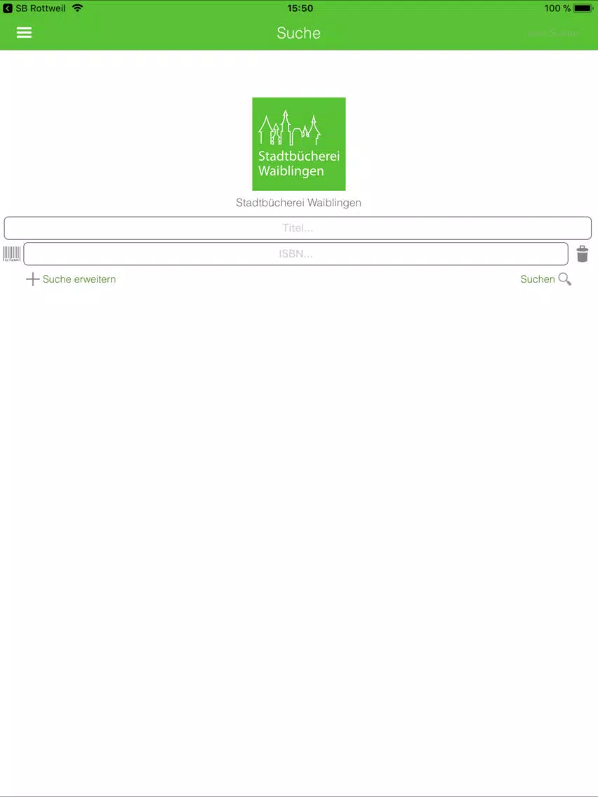 Stadtbücherei Waiblingen iPad Screenshots