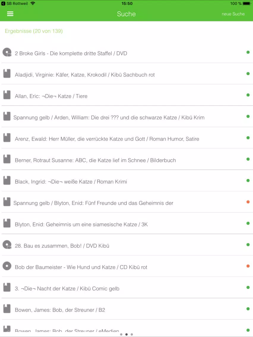 Stadtbücherei Waiblingen iPad Screenshots