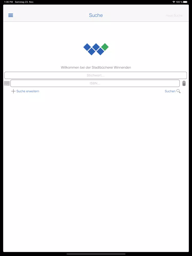 Stadtbücherei Winnenden iPad Screenshots