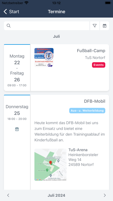 TuS Nortorf Fußball Screenshots