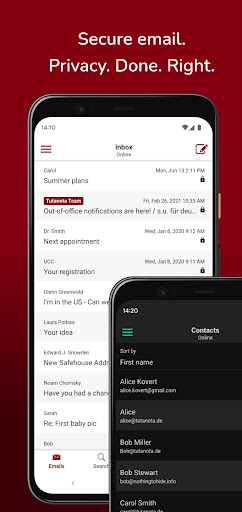 Private Encrypted Email Tuta Screenshots