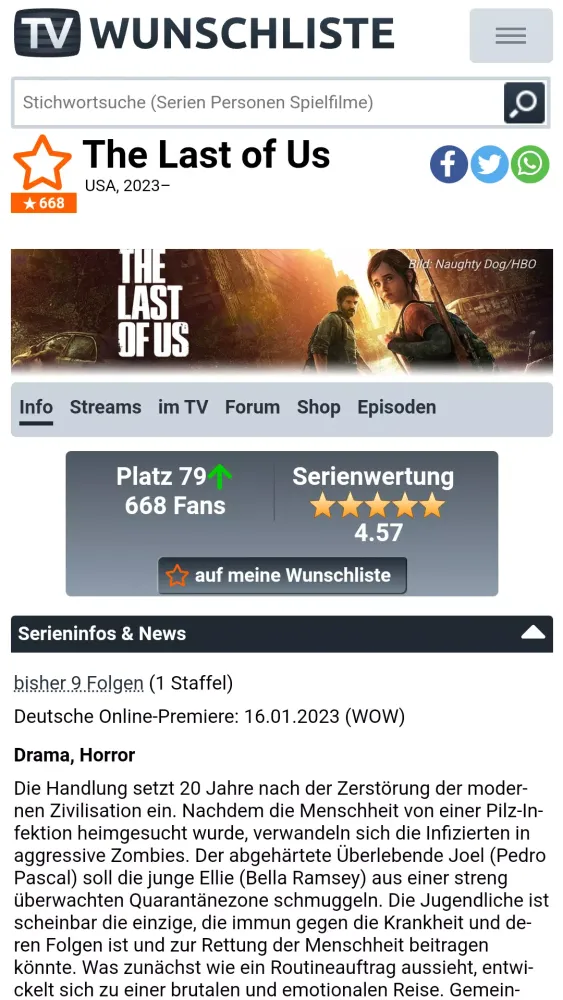 TV Wunschliste Screenshots