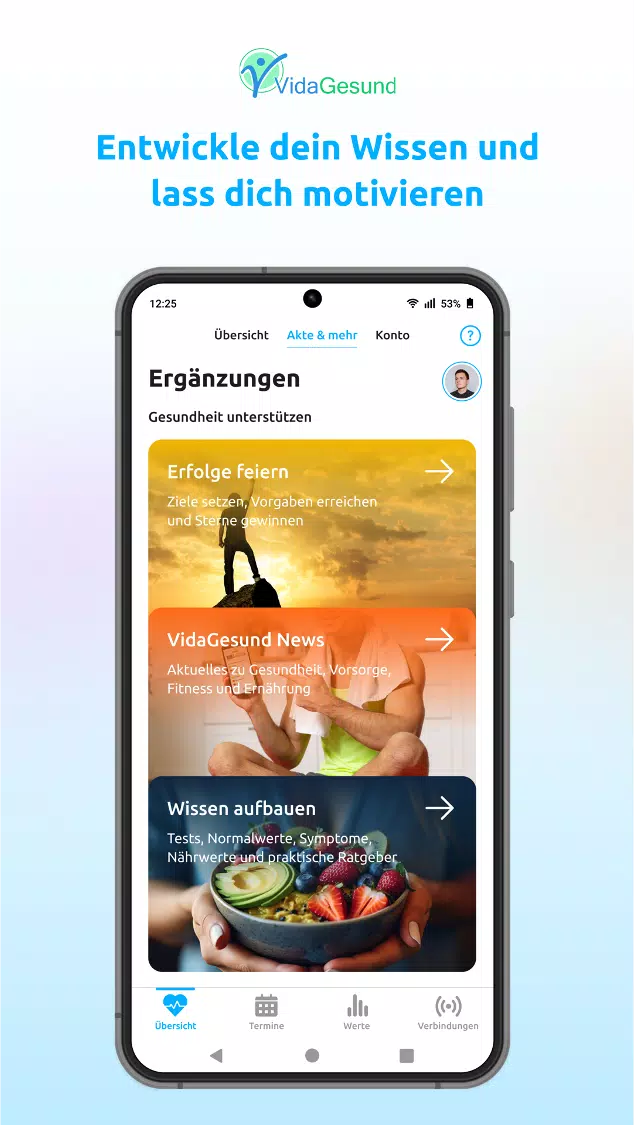 Diabetes-App + Blutdruck-App Screenshots