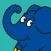 Sticker Elefant