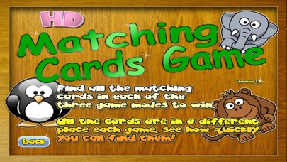 The Matching Cards Game Screenshots