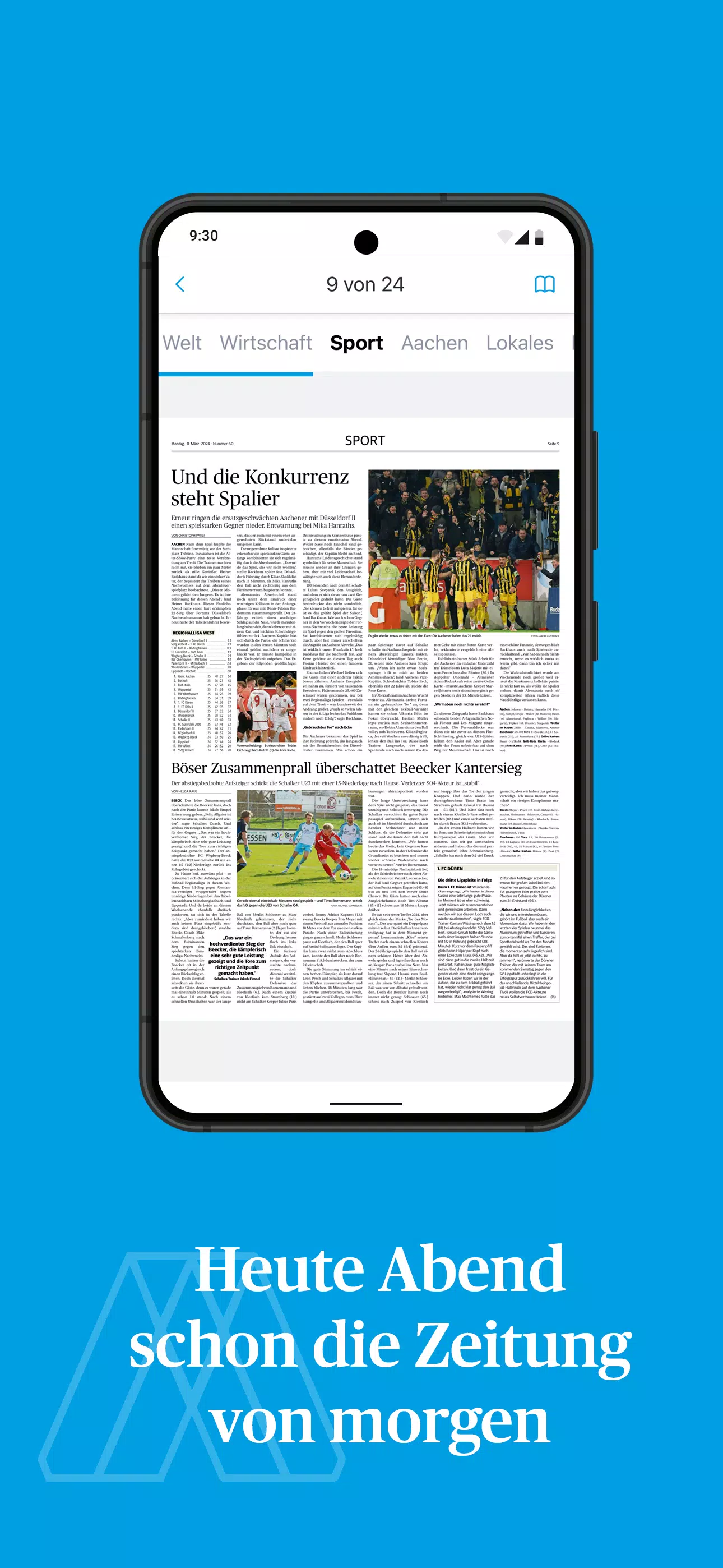 Aachener Zeitung E-Paper スクリーンショット
