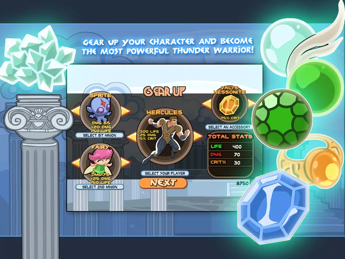 Thunder Lords Olympus: Avengers of Justice iPad 应用截图