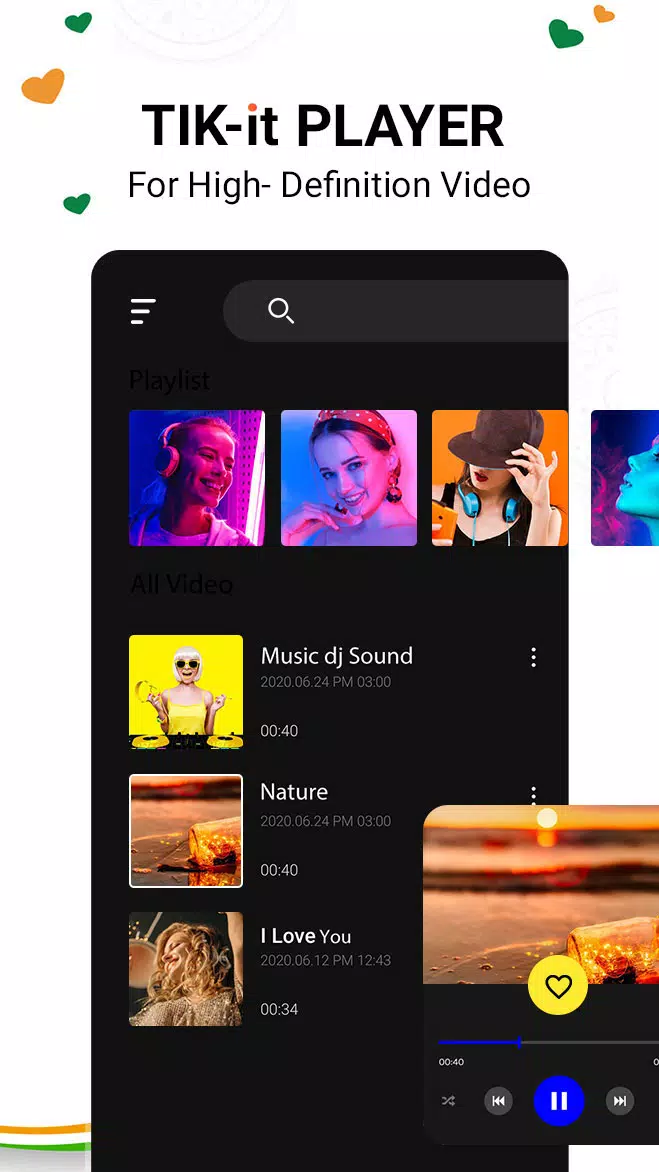 Tik Tik Video Player Screenshots