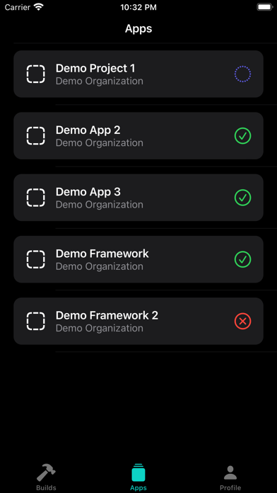 Botrise: Bitrise Client Screenshots