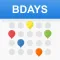 Birthday calendar and reminder