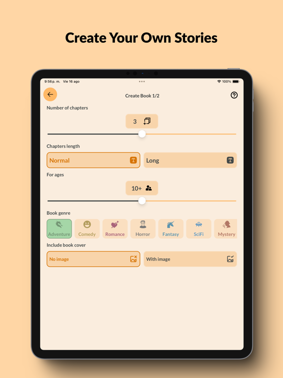 Book AI: Story Generator iPad Screenshots