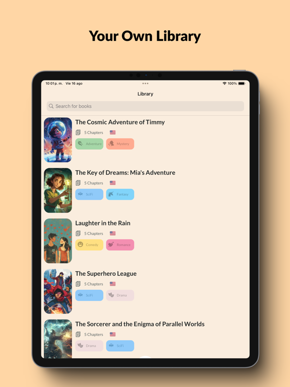 Book AI: Story Generator iPad Screenshots