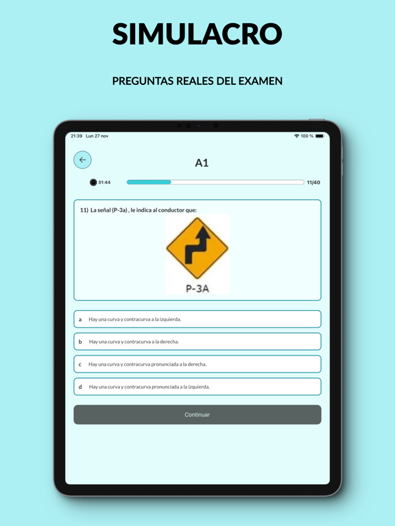 Simulacro MTC Perú 2024 iPad Screenshots