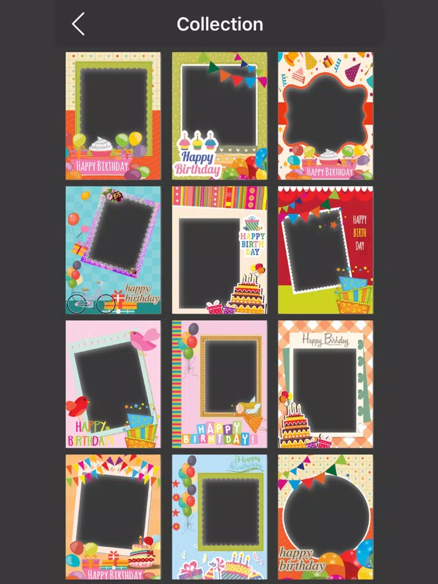 Birthday Photo Frames - make eligant and awesome photo using new photo frames iPad Screenshots
