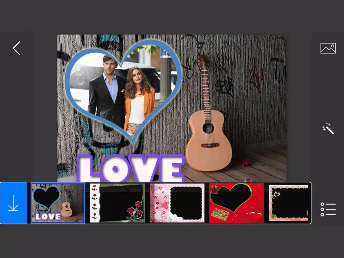 Romantic Photo Frames - make eligant and awesome photo using new photo frames iPad Screenshots