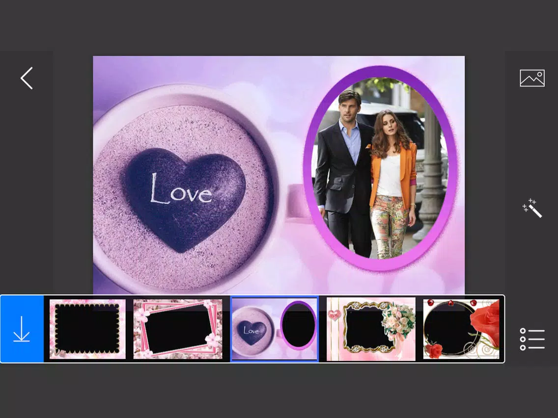 Romantic Photo Frames - make eligant and awesome photo using new photo frames iPad Screenshots