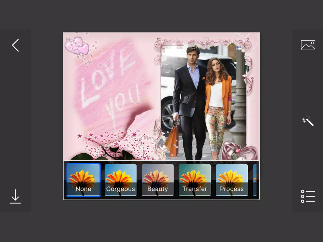 Romantic Photo Frames - make eligant and awesome photo using new photo frames iPad Screenshots