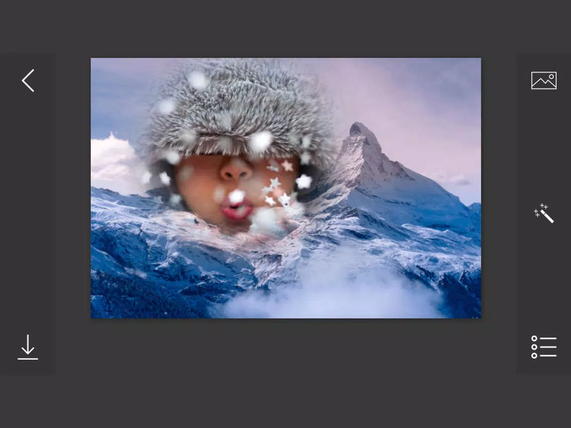 Snowfall Photo Frames - make eligant and awesome photo using new photo frames iPad Screenshots
