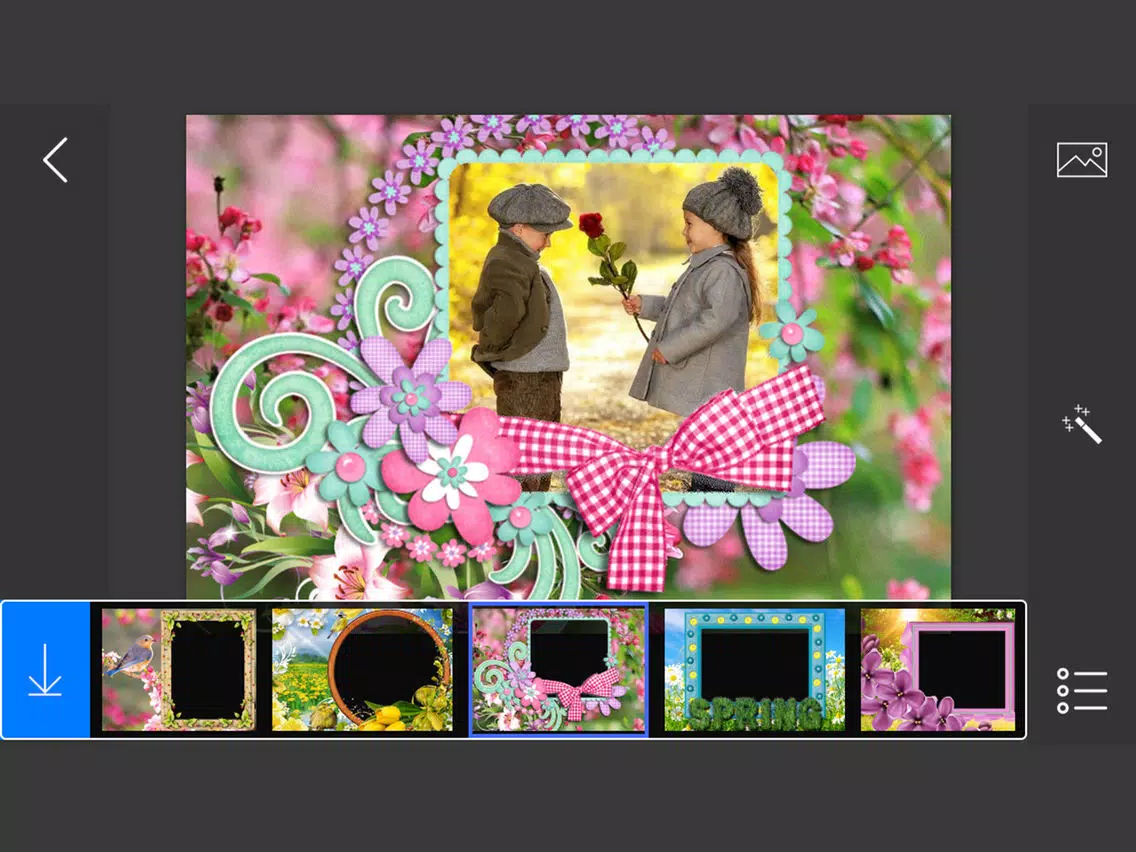 Spring Photo Frames - make eligant and awesome photo using new photo frames iPad Screenshots