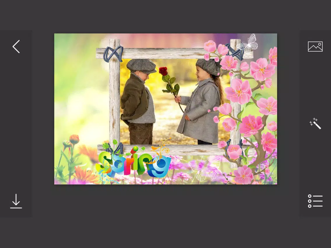 Spring Photo Frames - make eligant and awesome photo using new photo frames iPad Screenshots