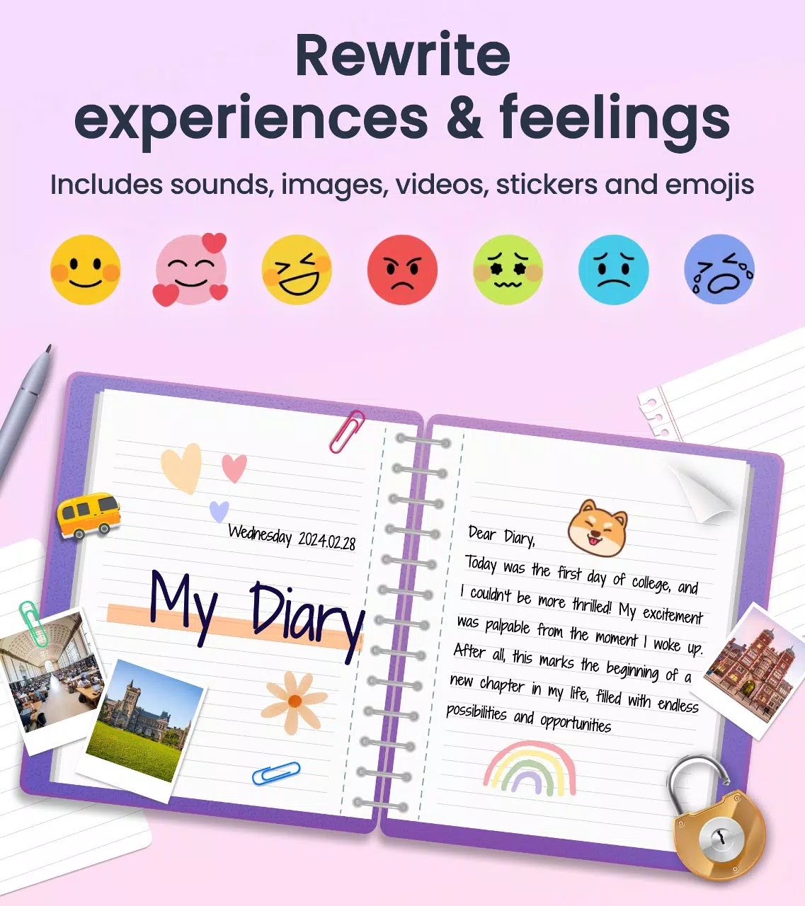 My Diary Screenshots