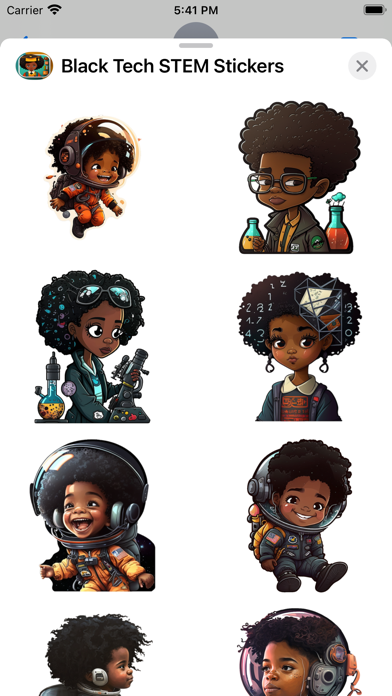 Black Tech STEM Stickers Screenshots