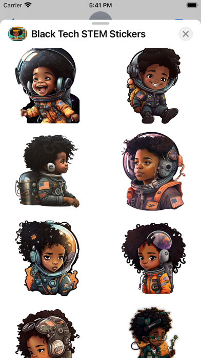 Black Tech STEM Stickers Screenshots