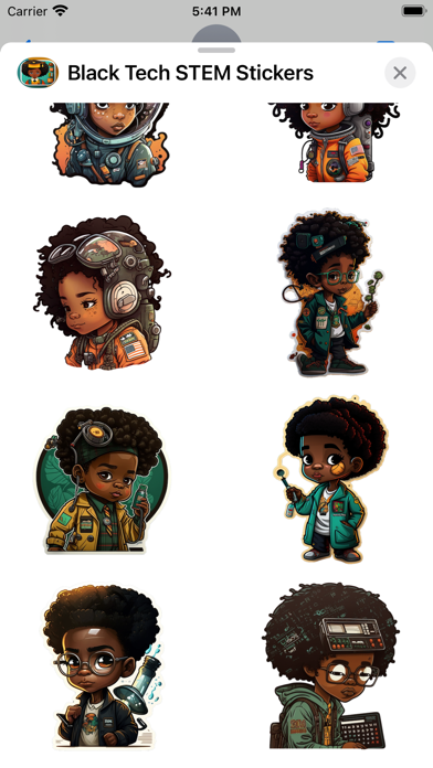 Black Tech STEM Stickers Screenshots
