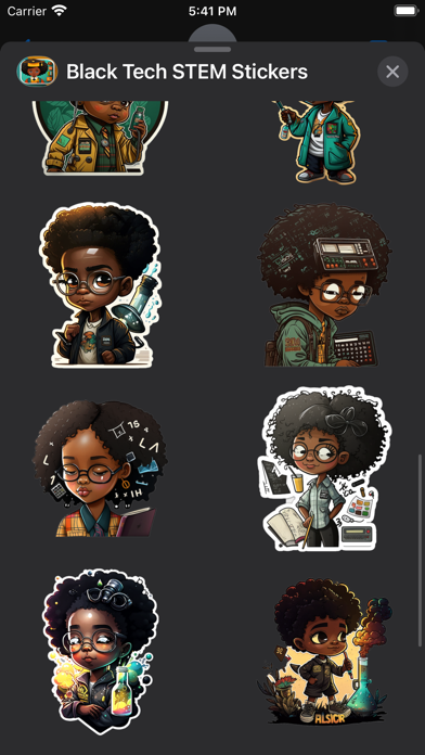Black Tech STEM Stickers Screenshots