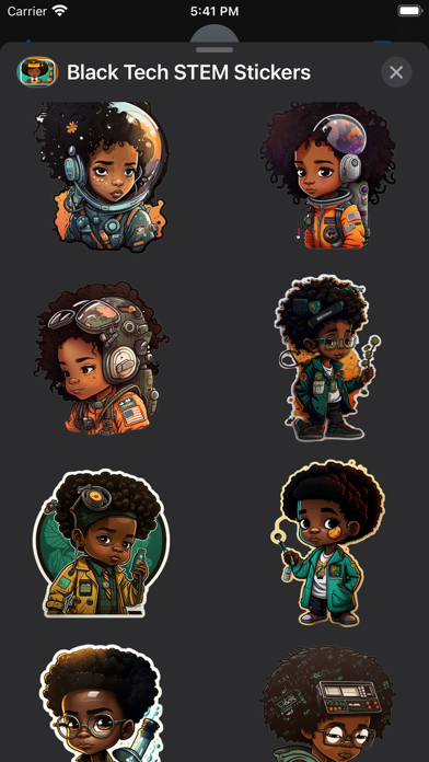 Black Tech STEM Stickers Screenshots
