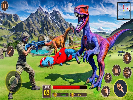 Zrzuty ekranu Dino hunting simulator-Rampage iPad 