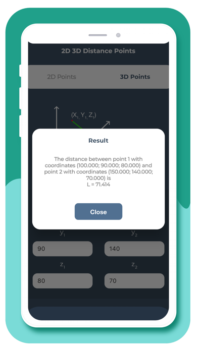 Distance Points Calculator Screenshots