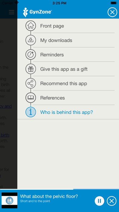 Postnatal Trainer Screenshots