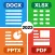 Document reader: PDF, DOC, XLS