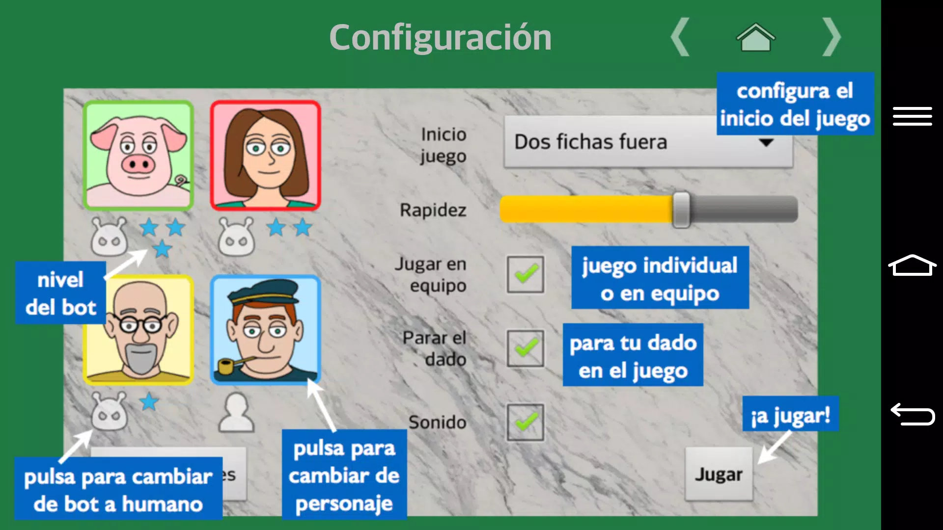 Capturas de pantalla de El Parchís
