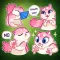 Pink Cute kitten Stickers
