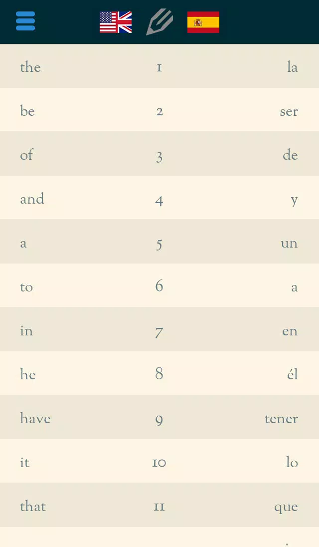 Captures d'écran de Easy Learning English - Translate & Learn - 60+ Languages, Quiz, frequent words lists, vocabulary
