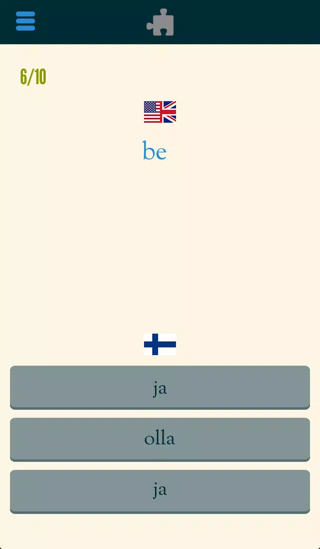 Tangkapan skrin Easy Learning Finnish - Translate & Learn - 60+ Languages, Quiz, frequent words lists, vocabulary
