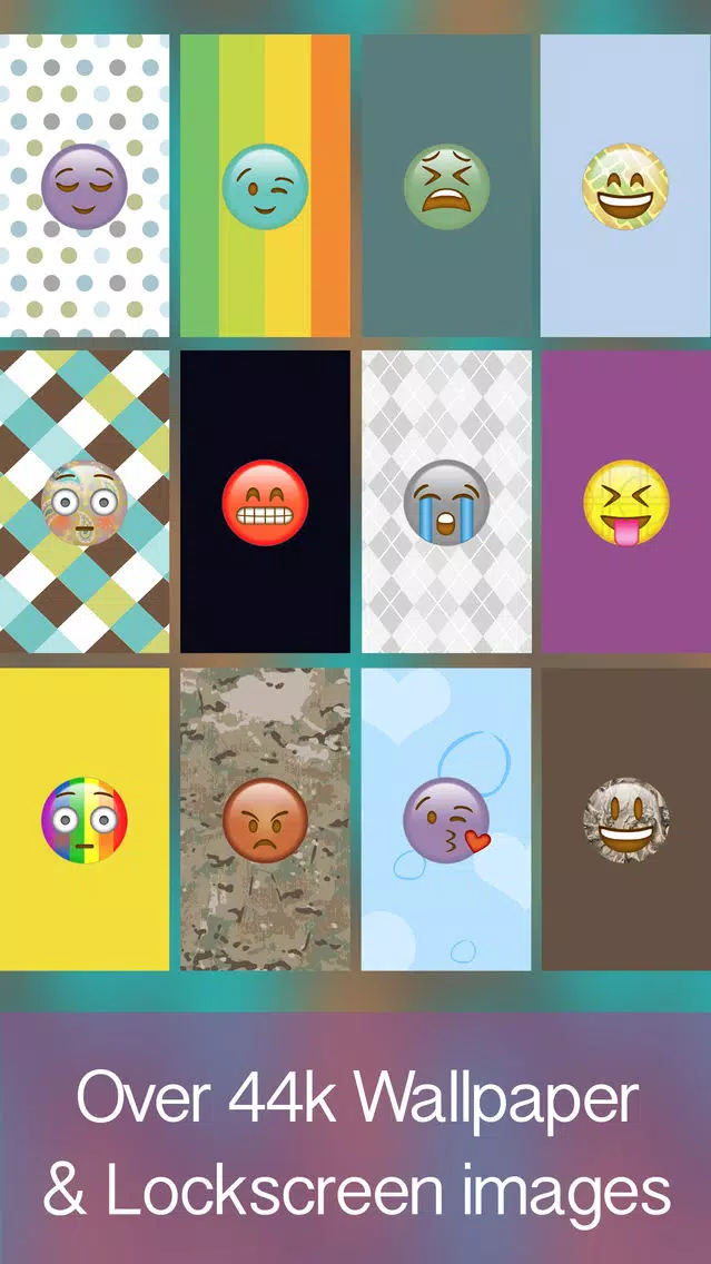Emoji Wallpaper Builder! - Backgrounds, Themes, & Wallpaper Creator Screenshots