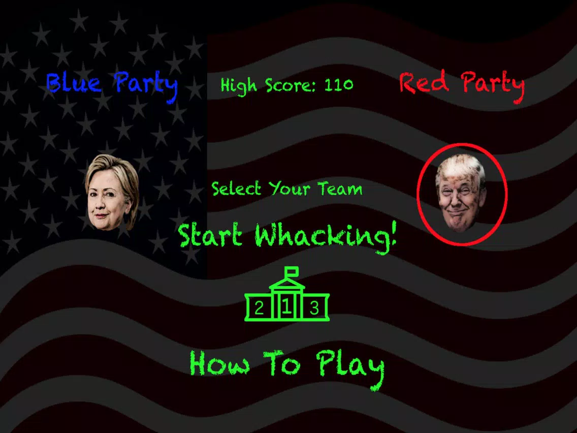 Tangkapan layar Whack A Political Candidate iPad 