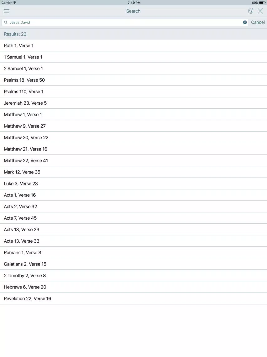 Geneva Study Bible and King James Audio Version iPad Screenshots