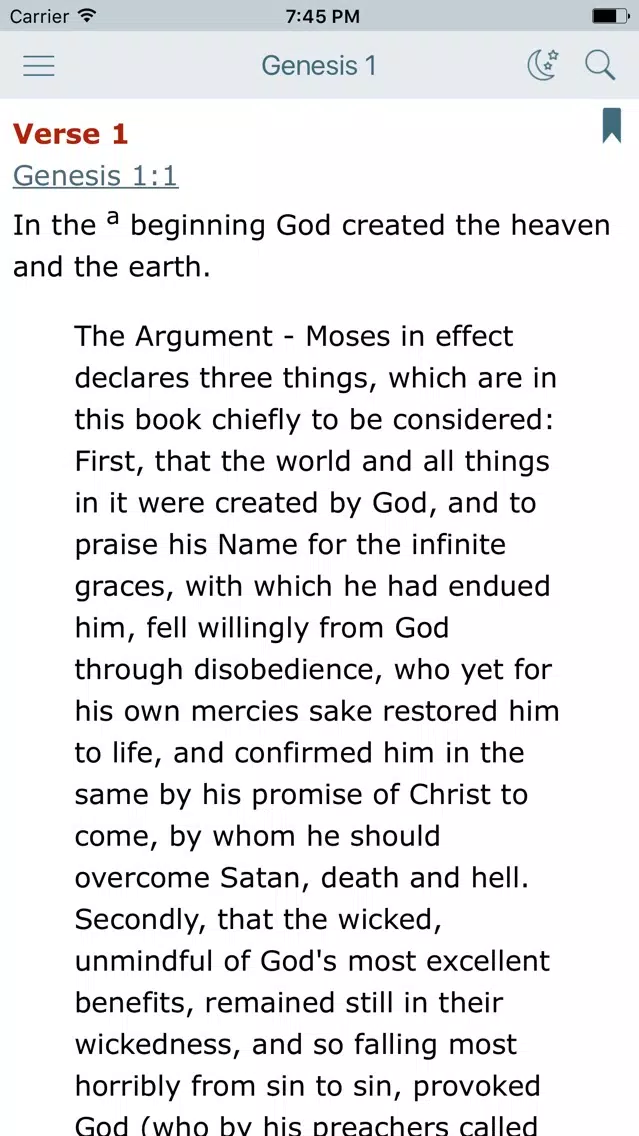 Geneva Study Bible and King James Audio Version Screenshots