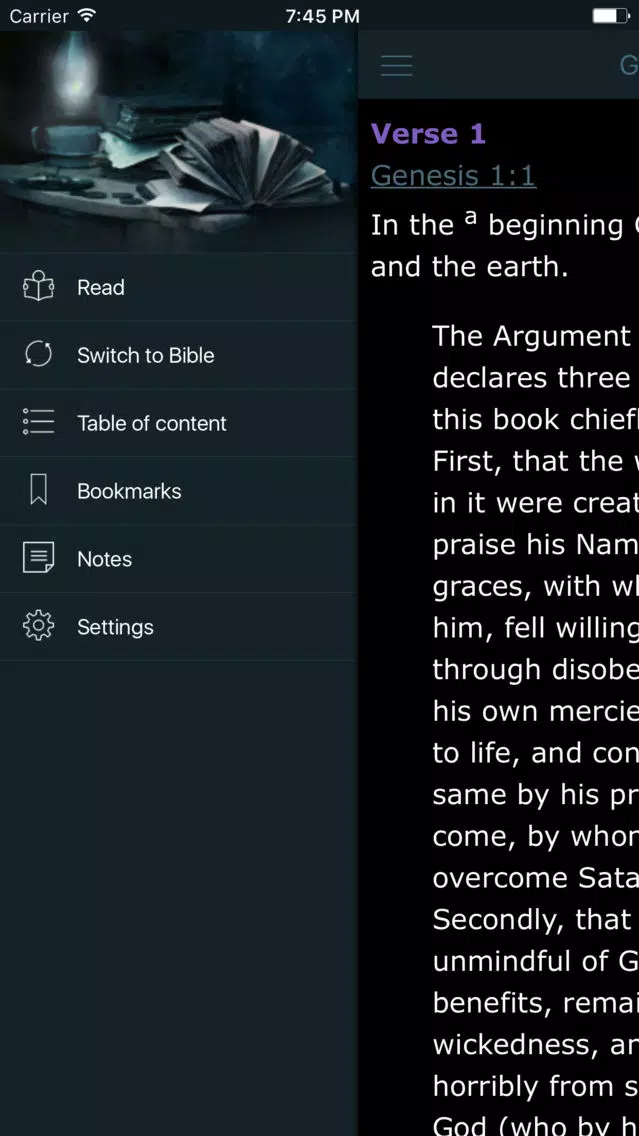 Geneva Study Bible and King James Audio Version Screenshots
