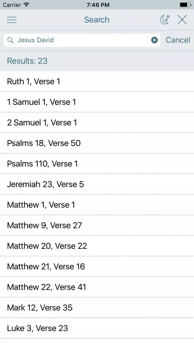 Geneva Study Bible and King James Audio Version Screenshots