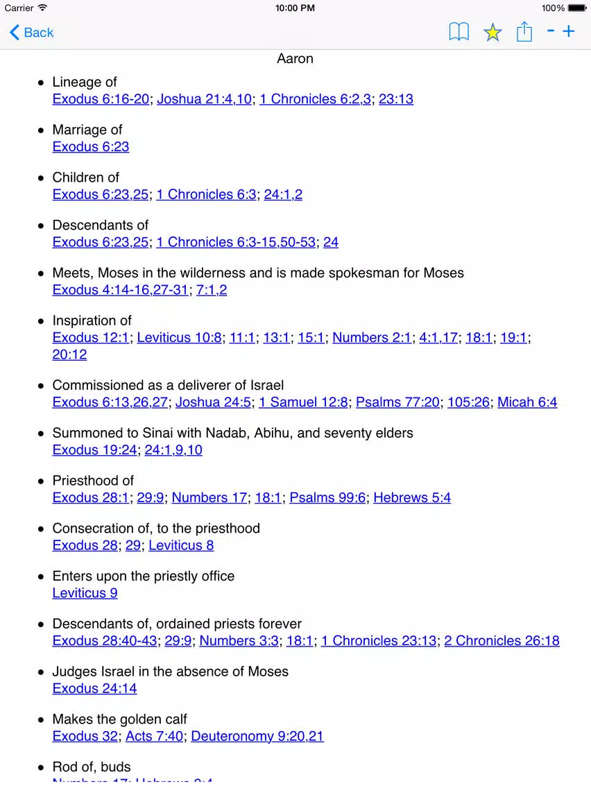 Nave Topical Bible Concordance with KJV Verses iPad Screenshots