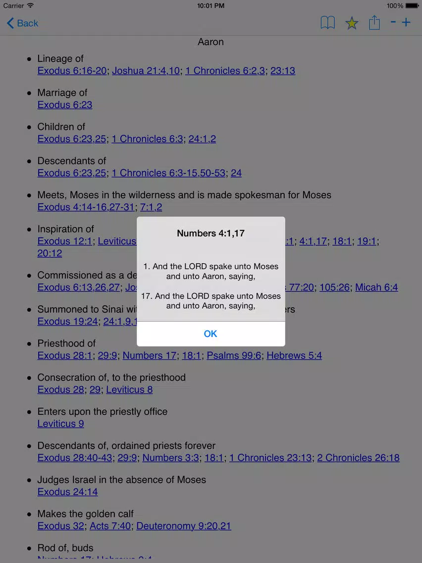 Nave Topical Bible Concordance with KJV Verses iPad Screenshots