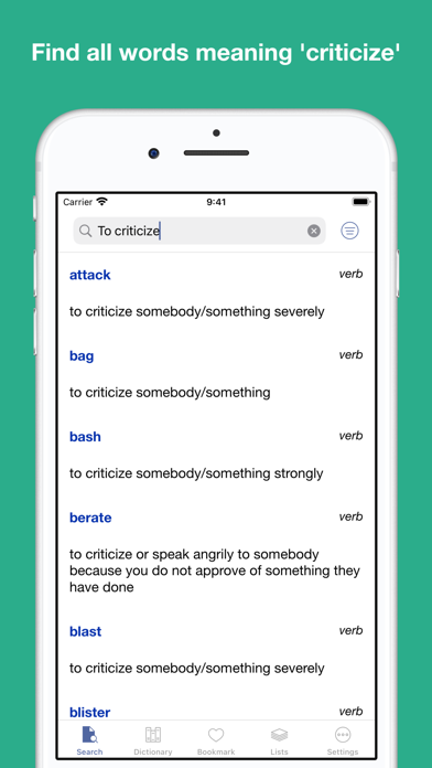 English Meaning Dictionary Screenshots