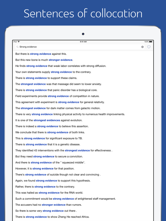 English Sentence Dictionary iPad Screenshots