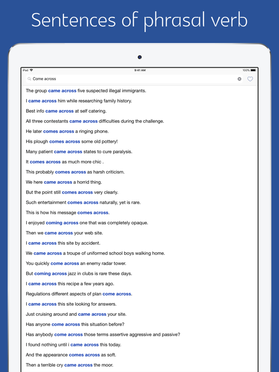 English Sentence Dictionary iPad Screenshots